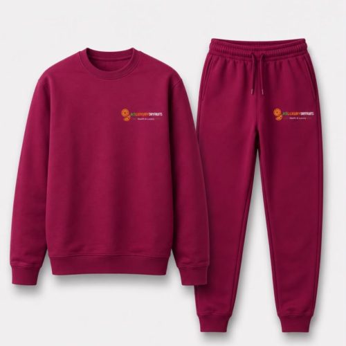 Dark pink Luxury sweater & pants brand
